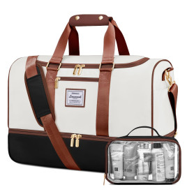 LOVEVOOK Sac de voyage pour femme - Sac de voyage Weekender - Avec trousse de toilette, compartiment à chaussures et compartimen