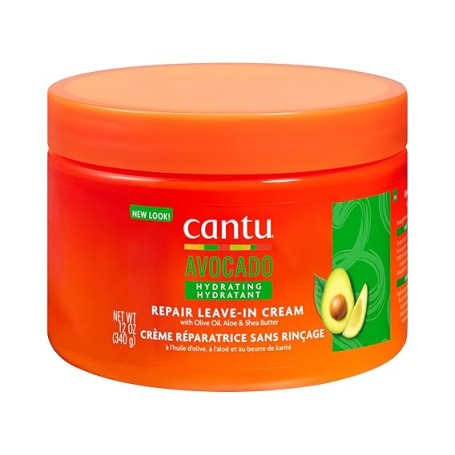 Cantu Crème de Soin sans Rinçage, à l’Avocat, 340 g (l’Emballage Peut Varier)