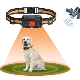 Collier Anti Fugue sans Fil GPS pour Chien pour Extérieur, 30-999M Réglable Amélioré Clôture Anti-Fugue, IPX7 Étanche Précise Ch