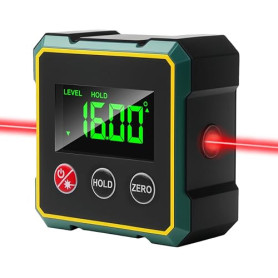 Inclinomètre Numérique Niveau Electronique, Inclinomètre Magnétique Numérique Avec Laser Electronique, Écran LCD Niveau Numériqu