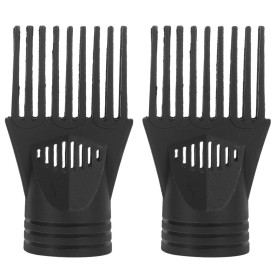 Lurrose Lot De 2 Embouts Peignes Universels Pour Sèche-Cheveux Accessoires Coiffure Concentrateur De Flux D'Air Pour Cheveux Lis