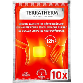 TerraTherm Patch chauffant dos, nuque et épaules – chaleur profondeur bienfaisante 12 h, chauffe-dos – chauffe-corps autocollant