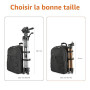 Amazon Basics Trépied 127,0cm pour Appareil Photo Reflex Numérique, Léger, avec Sac, Hauteur Réglable, Champagne
