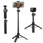 K&F CONCEPT MS62 Perche à Selfie 65 cm, Trépied Léger Portable pour Téléphone/Caméra avec 1/4" et Rotule 360°, Compatible Smartp