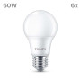 Philips pack de 6 ampoules LED E27, 60W, blanc chaud