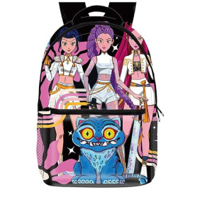 UBBY Demon Hunters Sac à dos d'école pour enfants imprimé en 3D pour étudiants 41 x 30 x 14 cm (16 pouces) Style mignon Sac à do