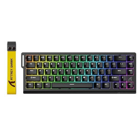 ATTACK SHARK X68 HE Clavier 8000Hz Rapid Trigger, Clavier Gamer Filaire RGB 60% avec Précision RT de 0,01 mm avec Interrupteur M