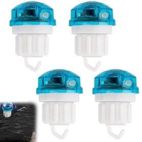 WIYETY Détecteurs de touche de pêche 4 pièces Détecteurs de touche électroniques, Détecteur de touche LED, Détecteur de touche é