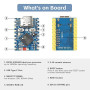 diymore pour ESP32-S3 Mini Module de Carte de développement WiFi Bluetooth Double cœur basé sur pour ESP32-S3
