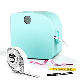 Phomemo P12 Étiqueteuse, Imprimante Ruban Satin, Bluetooth Etiqueteuse Autocollantes pour la Maison, l'école, Le Bureau, Label M