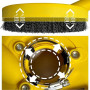 FANZTOOL Carter d’aspiration pour Meuleuse, Équipé d'un Disque de Ponçage Béton 125 mm, Qualité Professionnelle, Brosses à Resso