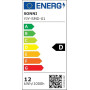 SONNI Miroir de salle de bain avec éclairage LED, 60 x 50 cm, miroir mural Bluetooth anti-buée, 3 couleurs de lumière réglables