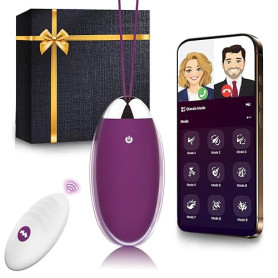 Sex Toýs Femme Clitoridien Vibromasseur, femme Oeuf Vibrant Femme à Distance avec APP 9 Modes Vibromasseurs Feminin à Distance