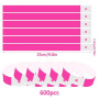 600 Pièces Bracelets d'Identification, Bracelets en Papier Sécurité Bracelets d'Entrée, Imperméable Bracelets de Fête Bracelet E