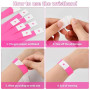 600 Pièces Bracelets d'Identification, Bracelets en Papier Sécurité Bracelets d'Entrée, Imperméable Bracelets de Fête Bracelet E
