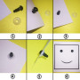 FANGZIDM 100 Pièces Yeux de Sécurité avec Rondelles de 6mm Yeux de Jouet en Plastique Noir pour Fabrication de poupées DIY Loisi