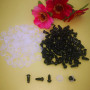 FANGZIDM 100 Pièces Yeux de Sécurité avec Rondelles de 6mm Yeux de Jouet en Plastique Noir pour Fabrication de poupées DIY Loisi