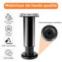 4 Pcs Pied de Meuble Reglable 12-18 cm, Pied Meuble Reglable, Pieds de Table de Nivellement pour Meubles, Pieds de Meubles Régla