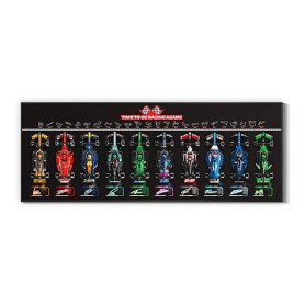 Tableau mural pour Lego Speed Champions Ultimate Formula 1 Collector's Pack (voitures non incluses) Support mural pour Lego 7724