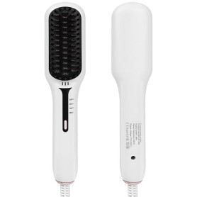 Alaoo Brosse Lissante pour Cheveux,Lisseur de Cheveux à Ions Négatifs,4 Températures Réglables,Portable Lisseur Cheveux Céramiqu