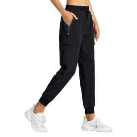 Libin Pantalon de Randonnée Femme Été Jogging Cargo Léger Séchage Rapide Imperméable Montagne Pantalon pour Casual Extérieur Tra