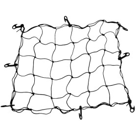 AERZETIX - C53724 - Filet Maille de Protection élastique à Bagage avec 8 Crochets - 70x90 cm - Couleur Noir - tendeur arraignée