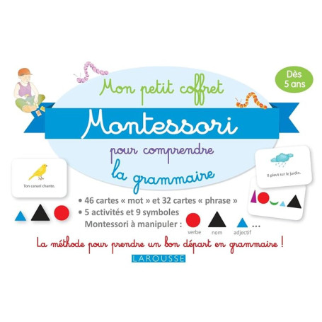 Mon petit coffret Montessori pour comprendre la grammaire