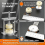 JOREST Presse de Boîtier Montre, Outil pour Ouvre et Fermer Boitier Montre, Kit Changement Pile Montre, Kit Reparation Montre, a