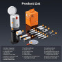 K&F CONCEPT Kit Nettoyage Clavier 20 en 1 Kit Nettoyage PC，Accessoires de Nettoyage pour AirPods, Caméra, Ordinateur, Téléphone