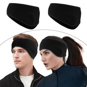 Bandeaux De Sport d'hiver pour Homme Et Femme,Lot De 2 Bandeaux d'hiver pour Homme Et Femme,Bandeau d'hiver Cache-Oreilles Therm