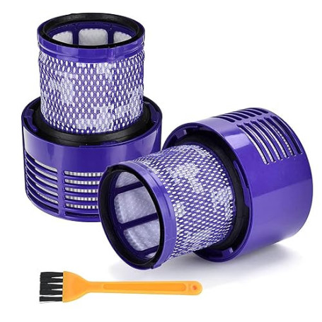 Lot de 2 Filtre pour Aspirateur Dyson V10 SV12, Cyclone Series Absolute Animal Motorhead Total Clean, Lavables et Réutilisables,