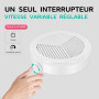 Petit Aspirateur Ongles, Aspiration Réglable, Puissant Aspirateur à Ongles Manucure Table Aspirateur de Poussière D'ongles (blan