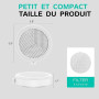 Petit Aspirateur Ongles, Aspiration Réglable, Puissant Aspirateur à Ongles Manucure Table Aspirateur de Poussière D'ongles (blan