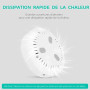 Petit Aspirateur Ongles, Aspiration Réglable, Puissant Aspirateur à Ongles Manucure Table Aspirateur de Poussière D'ongles (blan