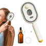 Brosse À Vapeur Électrique Pour Cheveux | 2 En 1 Brosse Lissante Vapeur Avec Huile Et Verre Doseur, Pour Des Cheveux Épais Raide