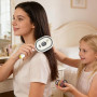 Brosse À Vapeur Électrique Pour Cheveux | 2 En 1 Brosse Lissante Vapeur Avec Huile Et Verre Doseur, Pour Des Cheveux Épais Raide