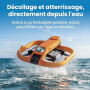 HOVERAir AQUA Caméra volante, drone suivi étanche IP67 avec caméra pour sports nautiques, 34mph, 10+ modes de vol, ralenti 4K 10