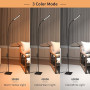 iFalarila Lampadaire LED 10W 3 Couleurs 10 Luminosités Col de Cygne pour Salon Chambre Bureau