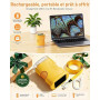 Microscope Numérique Portable pour Enfants avec Écran IPS 2.0 Pouces, Rechargeable, Stockage de Photos Intégré, 200X Mini Scope