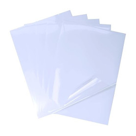 Bleidruck 25 Feuilles 210x297 mm de papier Autocollant Transparent Imprimable 100% Clear étanche pour imprimante à jet d'encre/l