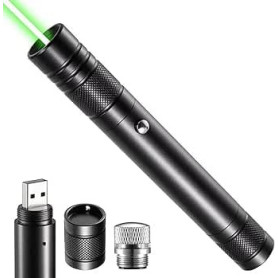 LANMAOMAN Lampe torche Mini rechargeable longue distance pour écrans TV/LED/LCD tactiques bureau/camping/astronomie/construction