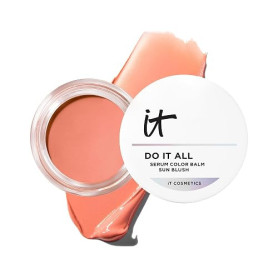 IT COSMETICS, Blush Crème + Bronzer 2 en 1 Confidence In A Sun Blush, Effet Bonne Mine, Autobronzant, Teint Glowy, À l'Acide Hya