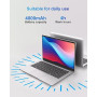 Ordinateur Portable 14 pouces 2 cœurs (jusqu’à 2,6 GHz) PC Portable 6 Go DDR4 128 Go SSD, WiFi 5G, Mini-HDMI, Design Sans Ventil