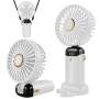 Jsdoin Ventilateur portable rechargeable par USB avec 5 vitesses,mini ventilateur de bureau pliable avec écran LED pour la maiso