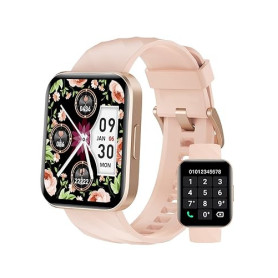 Montre Connectée Femme Appel Bluetooth Podometre Cardiofrequencemetre Oxymetre Montre Sport Etanche IP68 Cycle Menstruel Suivi S