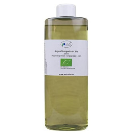 Sala Huile d'argan pressée à froid non torréfiée de qualité alimentaire (bouteille en polyéthylène haute densité de 250 ml)