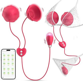Vibromasseurs Feminin Sex Toýs Femme - Vibrateur Pour Mamelons Clitoridien Sex Toys avec 9 Vibration & APP Control, Sextoyse Co