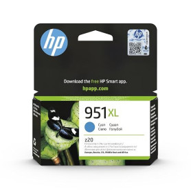 HP 951XL Cartouche d'encre Cyan grande capacité Authentique (CN046AE) pour HP OfficeJet Pro 8616/8640