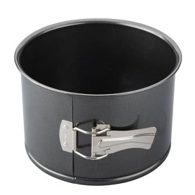 Zenker 7681 Moule à Panettone à Charnière, Rond, Gateau, Acier Inoxydable, Noir, 19 x 18,7 x 11,9 cm