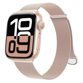 ORRLBB Bracelet compatible avec les Bracelets Apple Watch Series 11 10 9 8 7 6 5 4 Ultra SE 3 2 1 Femmes Hommes, Magnétique Méta